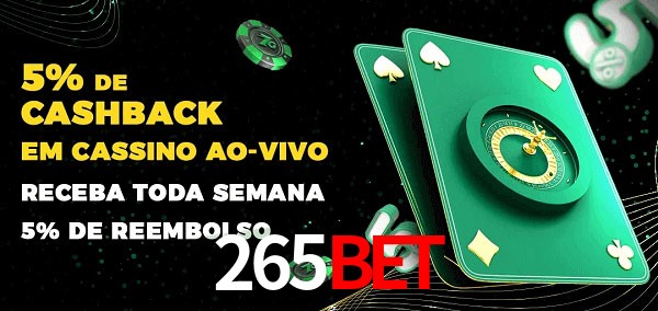 Promoções do cassino ao Vivo 265bet